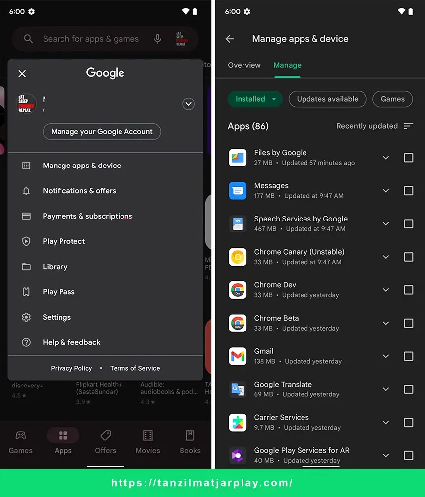 إصلاح مشكلة عدم القدرة على تنزيل التطبيقات من متجر Google Play قم بإلغاء التثبيت وإعادة التثبيت